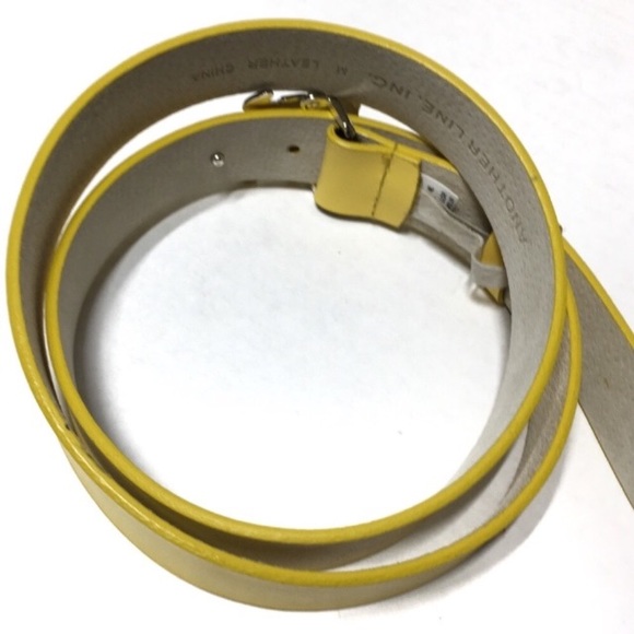 Another Line Inc Leather Belt Silver Turtle Buckle - Picture 3 of 8